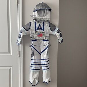 Kids Astronaut Costume with Blue Accents